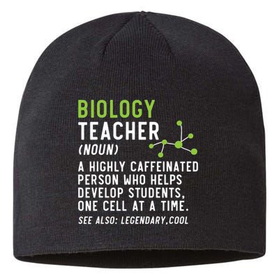 Biology Teacher Biology Student Science Lover Biologist Sustainable Beanie