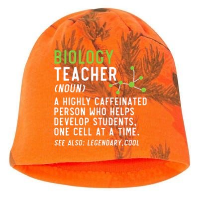 Biology Teacher Biology Student Science Lover Biologist Kati - Camo Knit Beanie