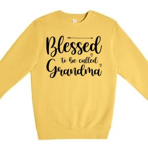 Blessed To Be Called Grandma Premium Crewneck Sweatshirt