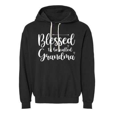 Blessed To Be Called Grandma Garment-Dyed Fleece Hoodie