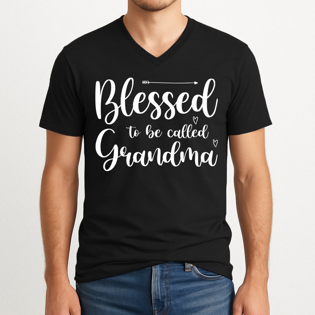 Blessed To Be Called Grandma V-Neck T-Shirt