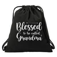 Blessed To Be Called Grandma Drawstring Bag