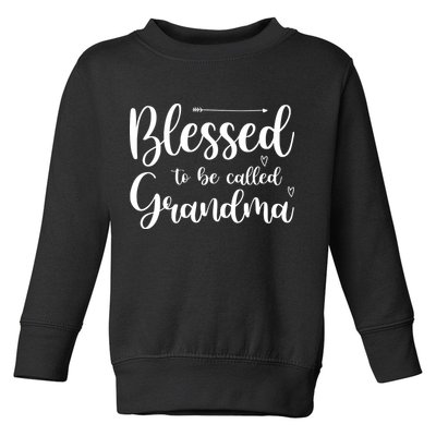 Blessed To Be Called Grandma Toddler Sweatshirt