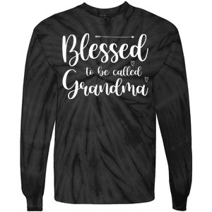 Blessed To Be Called Grandma Tie-Dye Long Sleeve Shirt