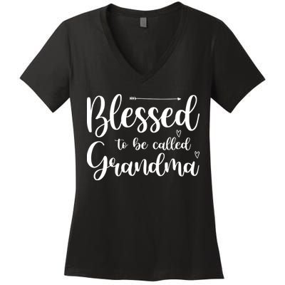 Blessed To Be Called Grandma Women's V-Neck T-Shirt