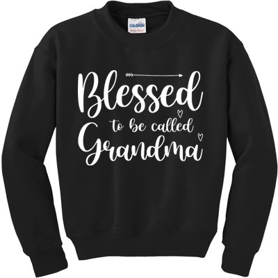 Blessed To Be Called Grandma Kids Sweatshirt