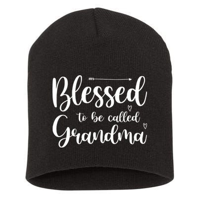 Blessed To Be Called Grandma Short Acrylic Beanie