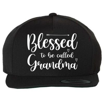 Blessed To Be Called Grandma Wool Snapback Cap