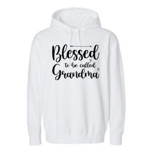 Blessed To Be Called Grandma Garment-Dyed Fleece Hoodie