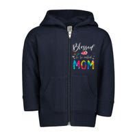 Blessed To Be Called Mom Cute Mothers Day Toddler Zip Fleece Hoodie