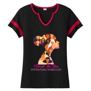 Break The Bias International Womens Day 8th March Womens Day Ladies Halftime Notch Neck Tee