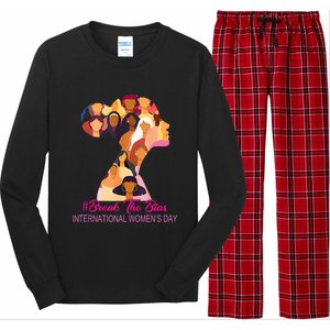 Break The Bias International Womens Day 8th March Womens Day Long Sleeve Pajama Set