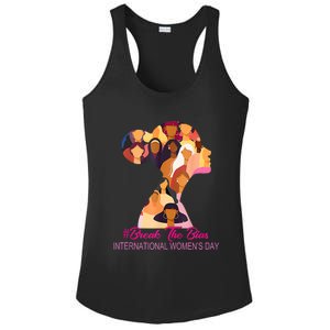 Break The Bias International Womens Day 8th March Womens Day Ladies PosiCharge Competitor Racerback Tank