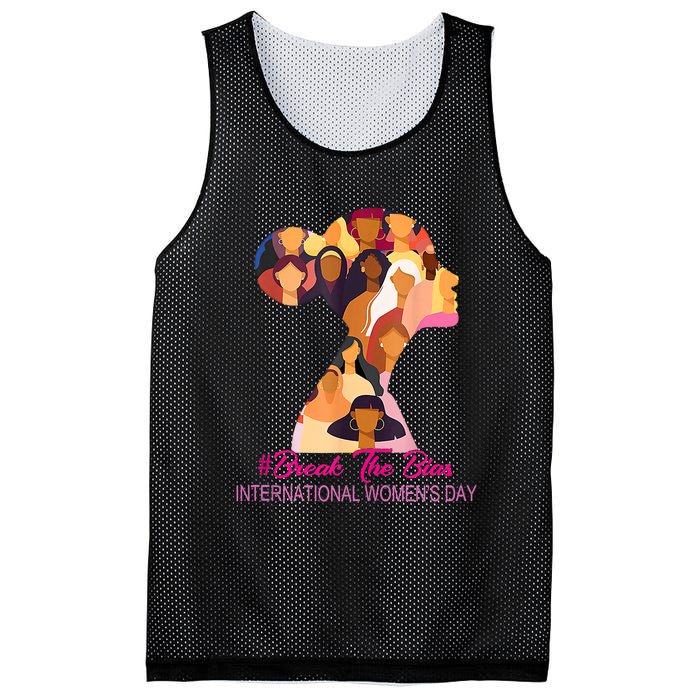 Break The Bias International Womens Day 8th March Womens Day Mesh Reversible Basketball Jersey Tank