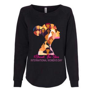 Break The Bias International Womens Day 8th March Womens Day Womens California Wash Sweatshirt