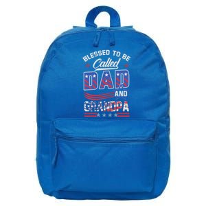 Blessed To Be Called Dad And Grandpa Great Gift Gramps Gift 16 in Basic Backpack