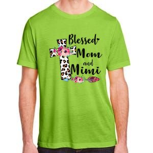 Blessed To Be Called Mom And Mimi Funny Mimi Gift Adult ChromaSoft Performance T-Shirt