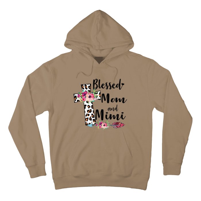 Blessed To Be Called Mom And Mimi Funny Mimi Gift Hoodie