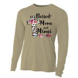 Blessed To Be Called Mom And Mimi Funny Mimi Gift Cooling Performance Long Sleeve Crew