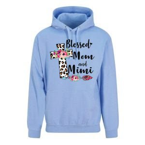 Blessed To Be Called Mom And Mimi Funny Mimi Gift Unisex Surf Hoodie