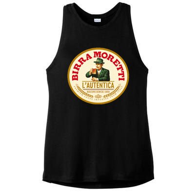 Best To Buy Iconic Vintage Birra Moretti Logo 1859 Design Ladies PosiCharge Tri-Blend Wicking Tank