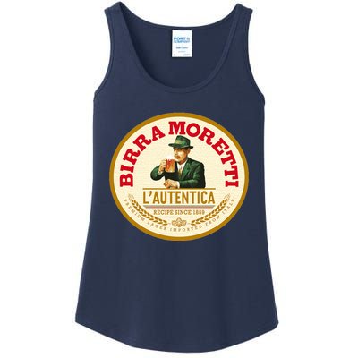 Best To Buy Iconic Vintage Birra Moretti Logo 1859 Design Ladies Essential Tank