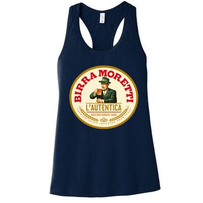 Best To Buy Iconic Vintage Birra Moretti Logo 1859 Design Women's Racerback Tank