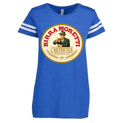 Best To Buy Iconic Vintage Birra Moretti Logo 1859 Design Enza Ladies Jersey Football T-Shirt