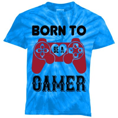 Born To Be A Gamer Great Gift Kids Tie-Dye T-Shirt