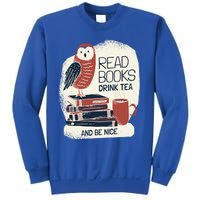 BookLover Tea Books Owl Bookworm Cute Gift Sweatshirt