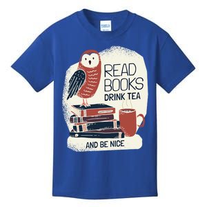 BookLover Tea Books Owl Bookworm Cute Gift Kids T-Shirt