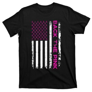 Back The Breast Cancer Awareness Flag T-Shirt