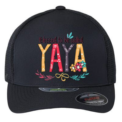 Blessed To Be Called Yaya Colorful Grandma Flexfit Unipanel Trucker Cap