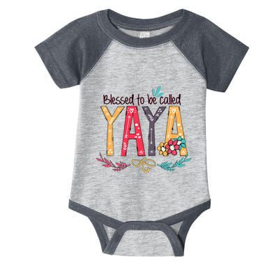 Blessed To Be Called Yaya Colorful Grandma Infant Baby Jersey Bodysuit