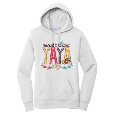 Blessed To Be Called Yaya Colorful Grandma Women's Pullover Hoodie