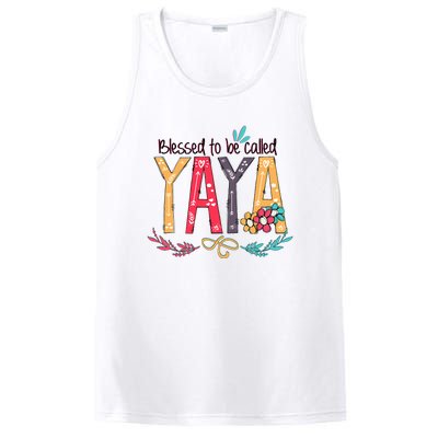 Blessed To Be Called Yaya Colorful Grandma PosiCharge Competitor Tank