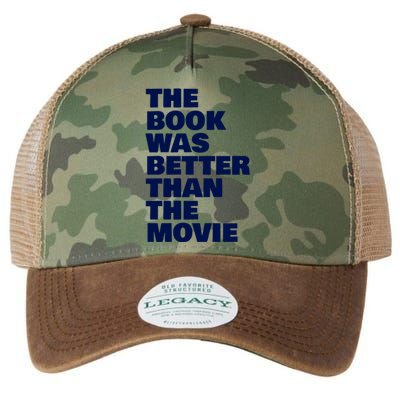 BookLover The Book Was Better Than The Movie Bookworm Gift Legacy Tie Dye Trucker Hat