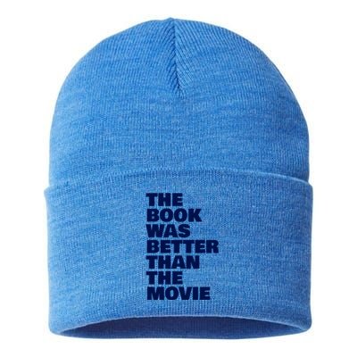 BookLover The Book Was Better Than The Movie Bookworm Gift Sustainable Knit Beanie