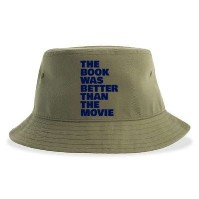 BookLover The Book Was Better Than The Movie Bookworm Gift Sustainable Bucket Hat