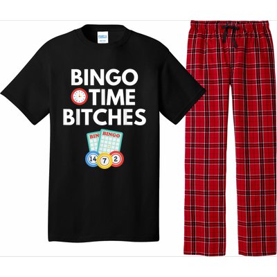 Bingo Time Bitches Funny Bingo Player Game Lover Humor Pajama Set