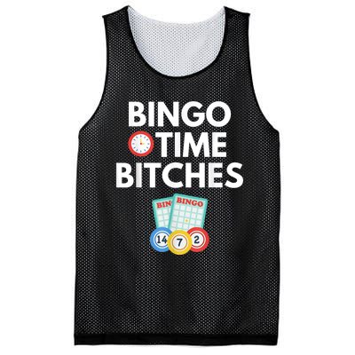 Bingo Time Bitches Funny Bingo Player Game Lover Humor Mesh Reversible Basketball Jersey Tank