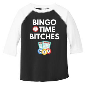 Bingo Time Bitches Funny Bingo Player Game Lover Humor Toddler Fine Jersey T-Shirt