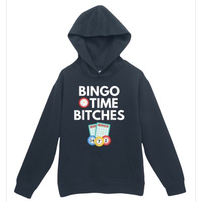 Bingo Time Bitches Funny Bingo Player Game Lover Humor Urban Pullover Hoodie