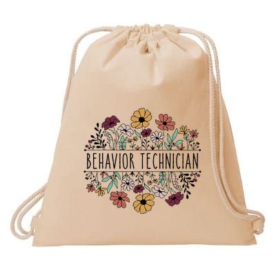 Behavior Technician Behavioral Tech Registered Behavior Drawstring Bag