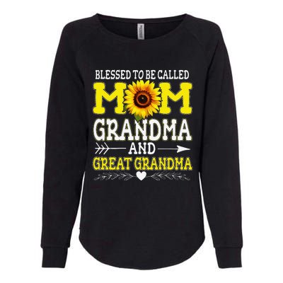 Blessed To Be Called Mom Grandma Great Grandma MotherS Day Womens California Wash Sweatshirt