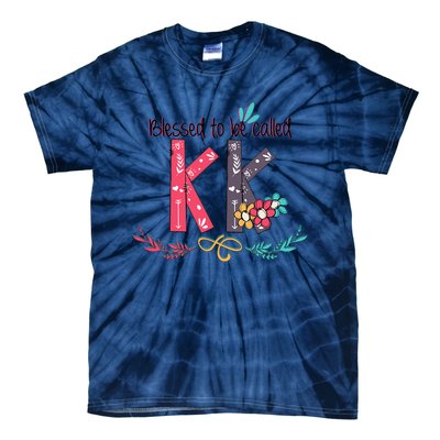 Blessed To Be Called Kk Colorful For Grandma Gifts Tie-Dye T-Shirt