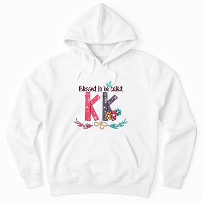 Blessed To Be Called Kk Colorful For Grandma Gifts Hoodie