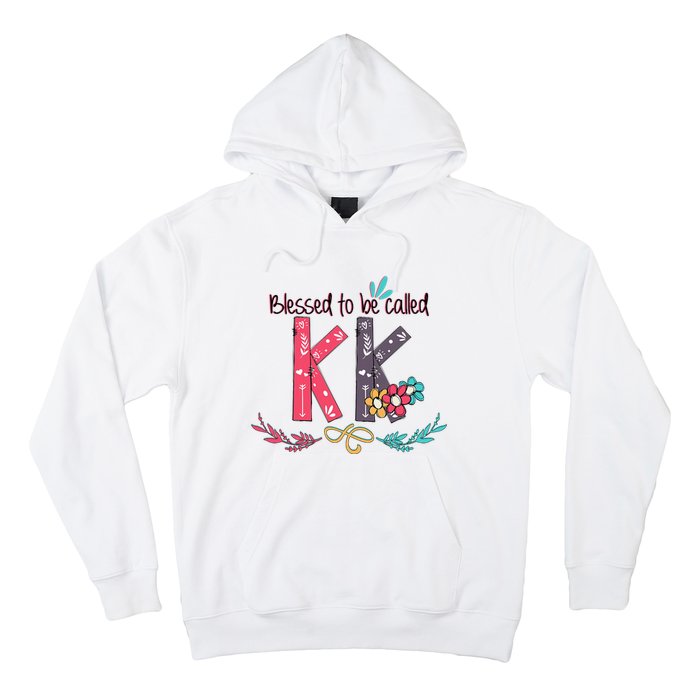 Blessed To Be Called Kk Colorful For Grandma Gifts Hoodie