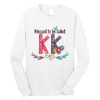 Blessed To Be Called Kk Colorful For Grandma Gifts Long Sleeve Shirt