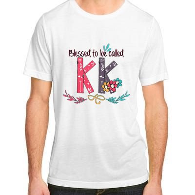 Blessed To Be Called Kk Colorful For Grandma Gifts Adult ChromaSoft Performance T-Shirt